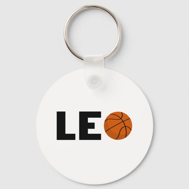 Leo Basketball Key Ring (Front)