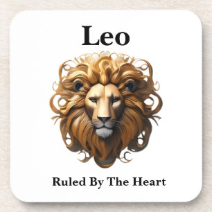 Leo Birth Sign, Lion, Ruled By The Heart, Coaster