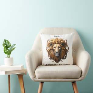Leo Birth Sign, Lion, Ruled By The Heart,  Cushion
