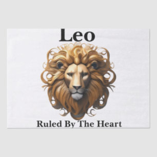 Leo Birth Sign, Lion, Ruled By The Heart, Tissue Paper