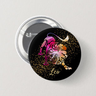 Leo - Birthday Sign 6 Cm Round Badge