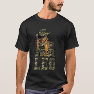 Leo Black Cowgirl Retro African American Women Zod T-Shirt