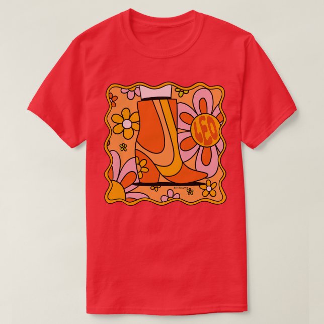 Leo Boot T-Shirt (Design Front)
