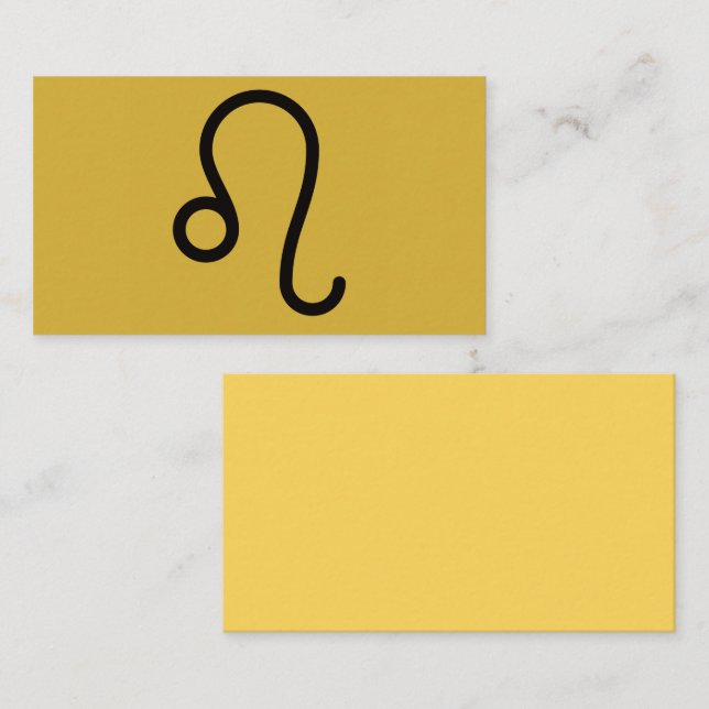 Leo Business Card (Front/Back)