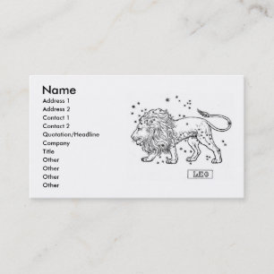 Leo Business Card