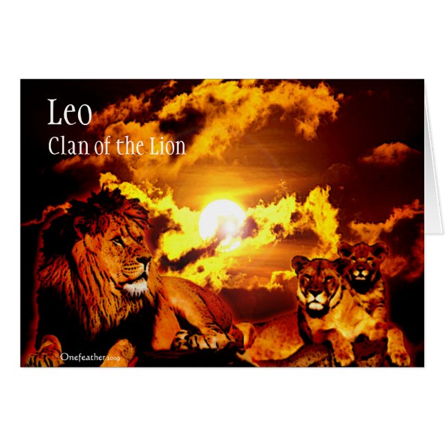 Leo card (Front Horizontal)