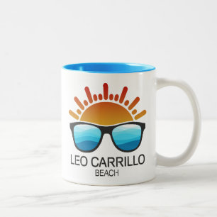 Leo Carrillo Beach California Sunglasses Two-Tone Coffee Mug