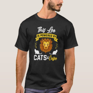 Leo  Cat  Coffee  Horoscope Zodiac Sign T-Shirt