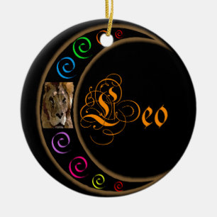 Leo Ceramic Tree Decoration