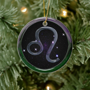 Leo Ceramic Tree Decoration