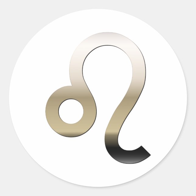 Leo Classic Round Sticker (Front)