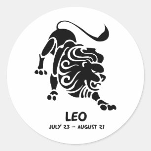 Leo Classic Round Sticker