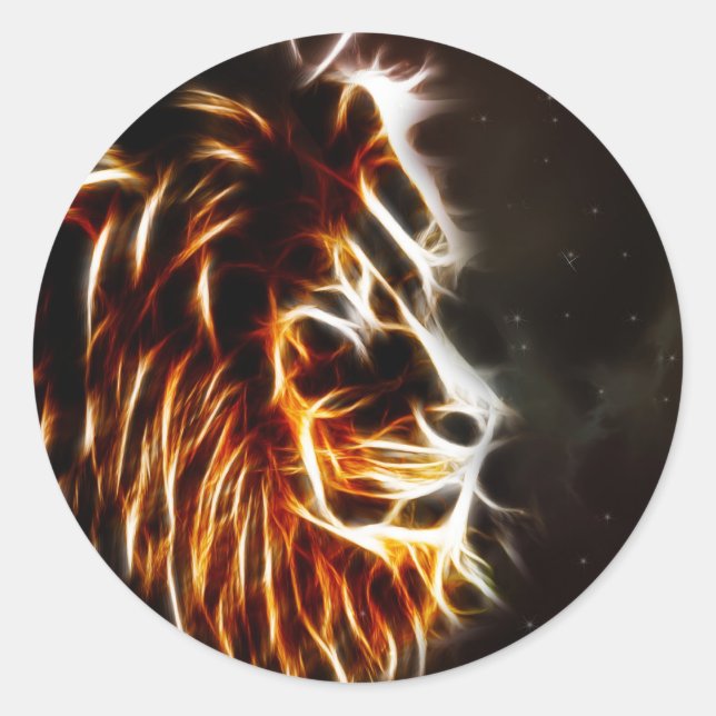 Leo Classic Round Sticker (Front)
