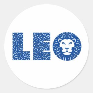 Leo Classic Round Sticker