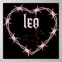Leo Constellation Gothic Dark Celestial Art