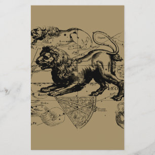 Leo Constellation Hevelius 1690 July23 - August 22 Flyer