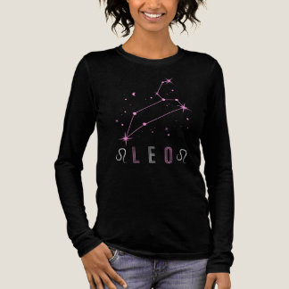 Leo Constellation in pink Tri-Blend Shirt