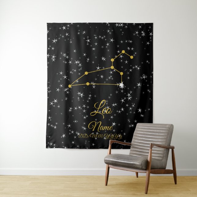 Leo Constellation Tapestry (In Situ)