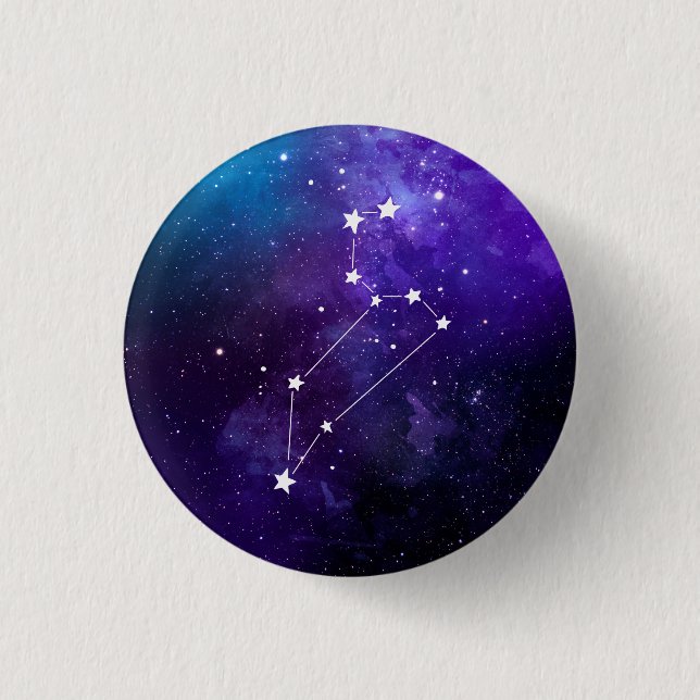 Leo Constellation Zodiac 3 Cm Round Badge (Front)