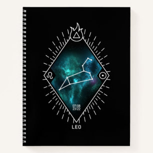 Leo Constellation & Zodiac Symbol Notebook