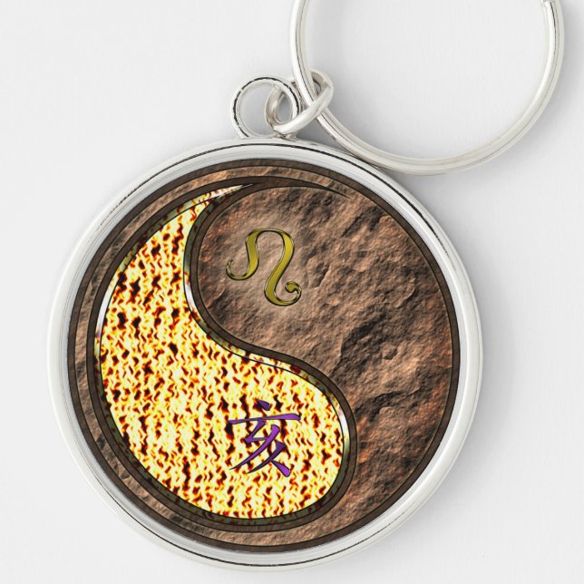 Leo & Earth Boar Key Ring (Front)