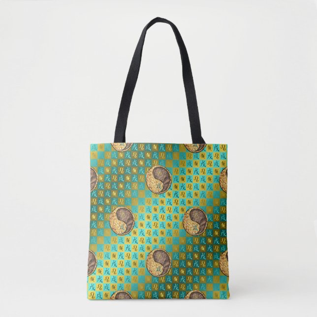 Leo & Earth Dog Tote Bag (Front)