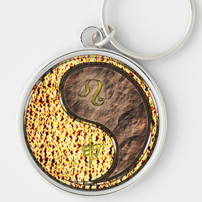 Leo & Earth Monkey Key Ring (Front)