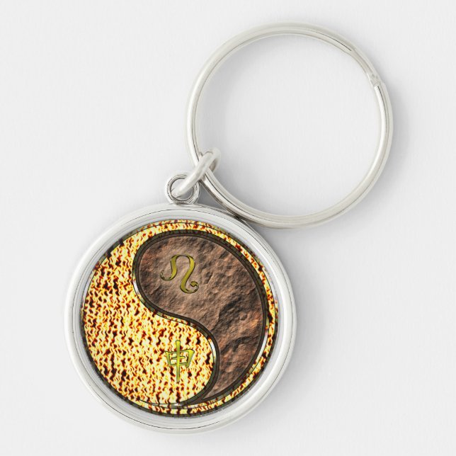 Leo & Earth Monkey Key Ring (Front)