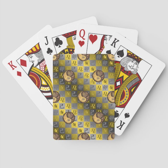 Leo & Earth Rabbit Playing Cards (Back)