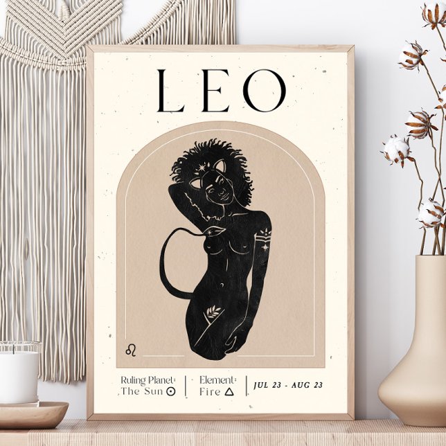 Leo Feminine Zodiac Poster (Creator Uploaded)
