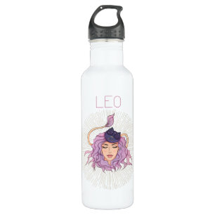 Leo Femme Zodiac Sign Water Bottle