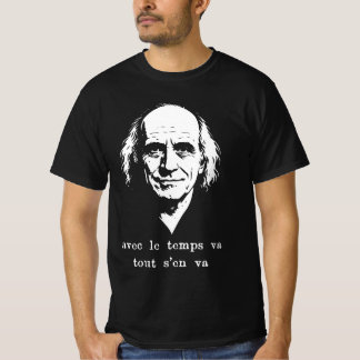 Léo Ferré – With Time – Vintage Portrait T-Shirt