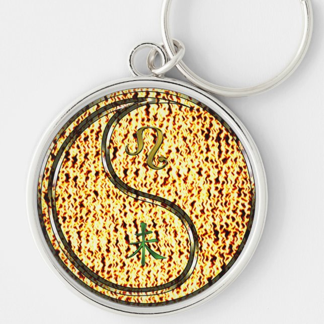 Leo & Fire Goat Key Ring (Front)