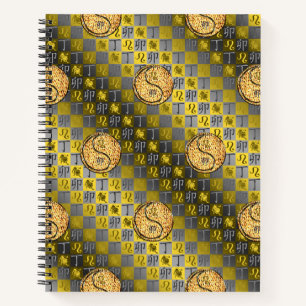 Leo & Fire Rabbit Spiral Notebook