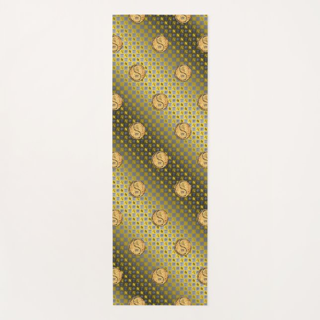 Leo & Fire Rabbit Yoga Mat (Front)