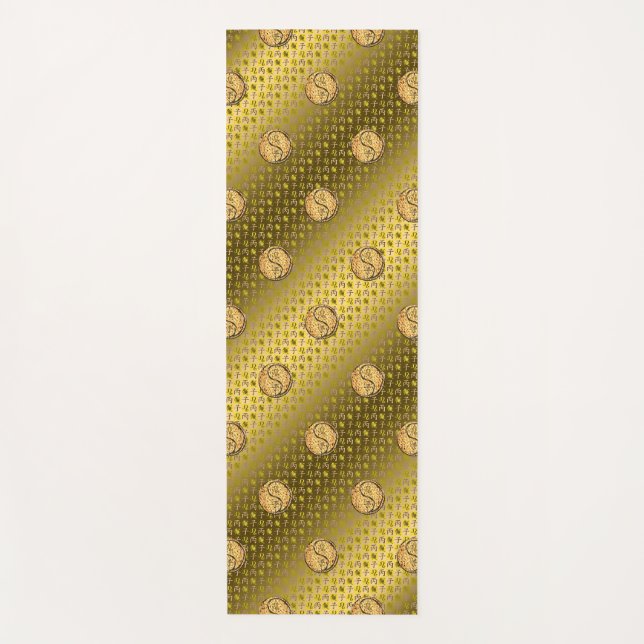 Leo & Fire Rat Yoga Mat (Front)