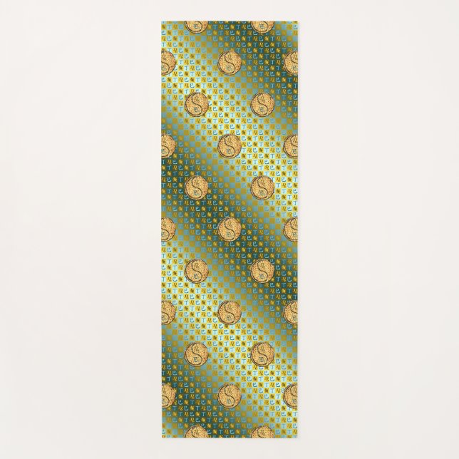 Leo & Fire Snake Yoga Mat (Front)
