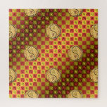 Leo & Fire Tiger Jigsaw Puzzle<br><div class="desc">For those born under the sign of Leo in Year of the Fire Tiger.</div>