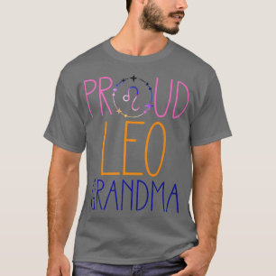 Leo Grandma Proud Grandma Zodiac Symbol Astrology  T-Shirt