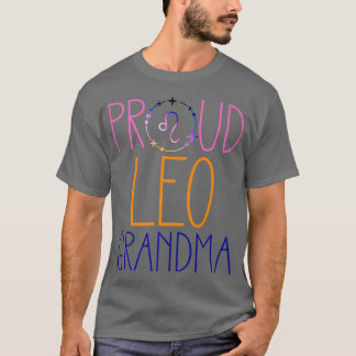 Leo Grandma Proud Grandma Zodiac Symbol Astrology T-Shirt