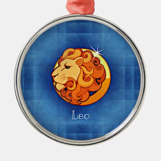 leo horoscope metal tree decoration (Front)