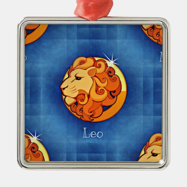 leo horoscope metal tree decoration (Front)