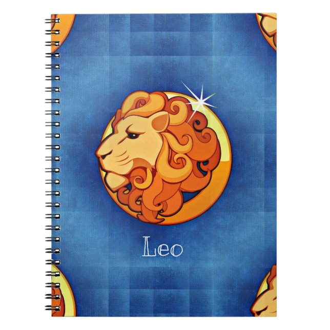 leo horoscope spiral notebook (Front)