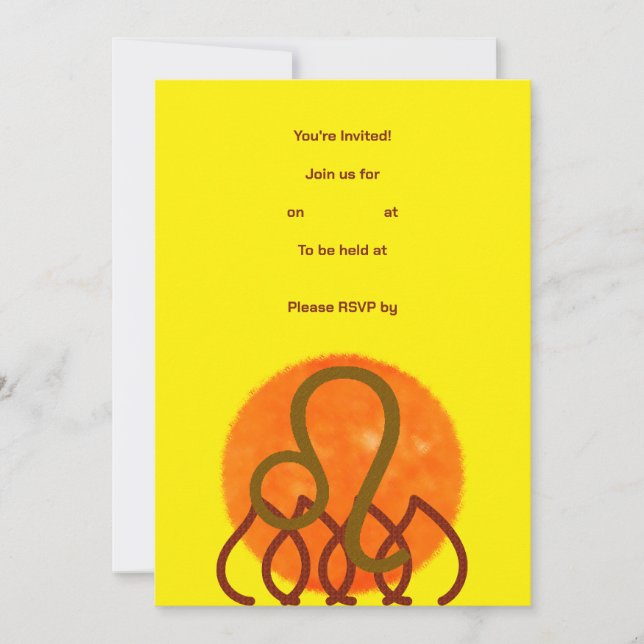 Leo Invitation (Front)