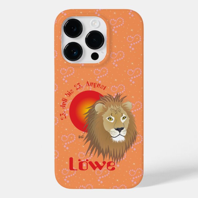 Leo July 23 to August 22 Apple iPhone Cases (Back)