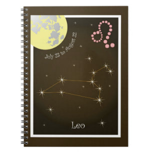 Leo July 23 to August 22 Notizheft Notebook