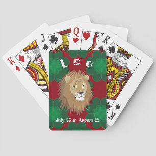 Leo July 23 to August 22 playing cards