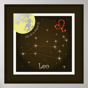 Leo July 23 to August 22 Poster