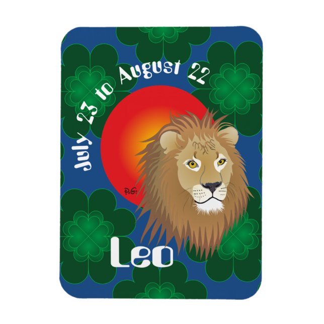Leo July 23 to August 22 Premium Flexi Magnet (Vertical)