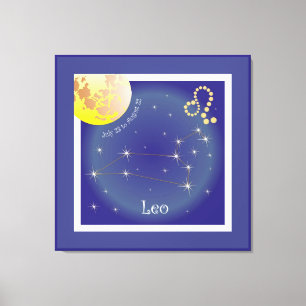 Leo July 23 to August 22 screen Canvas Print